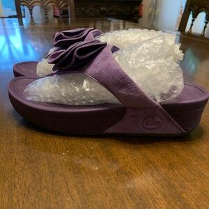 Lilac Fitflop Slide On Sandals 8